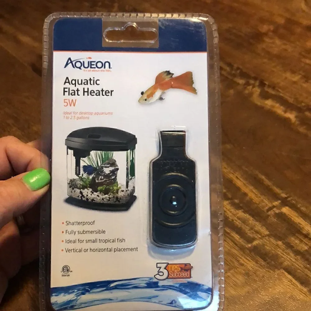 Aqueon Mini Flat Heater for 1-2.5 gallon aquariums, 5 Watts